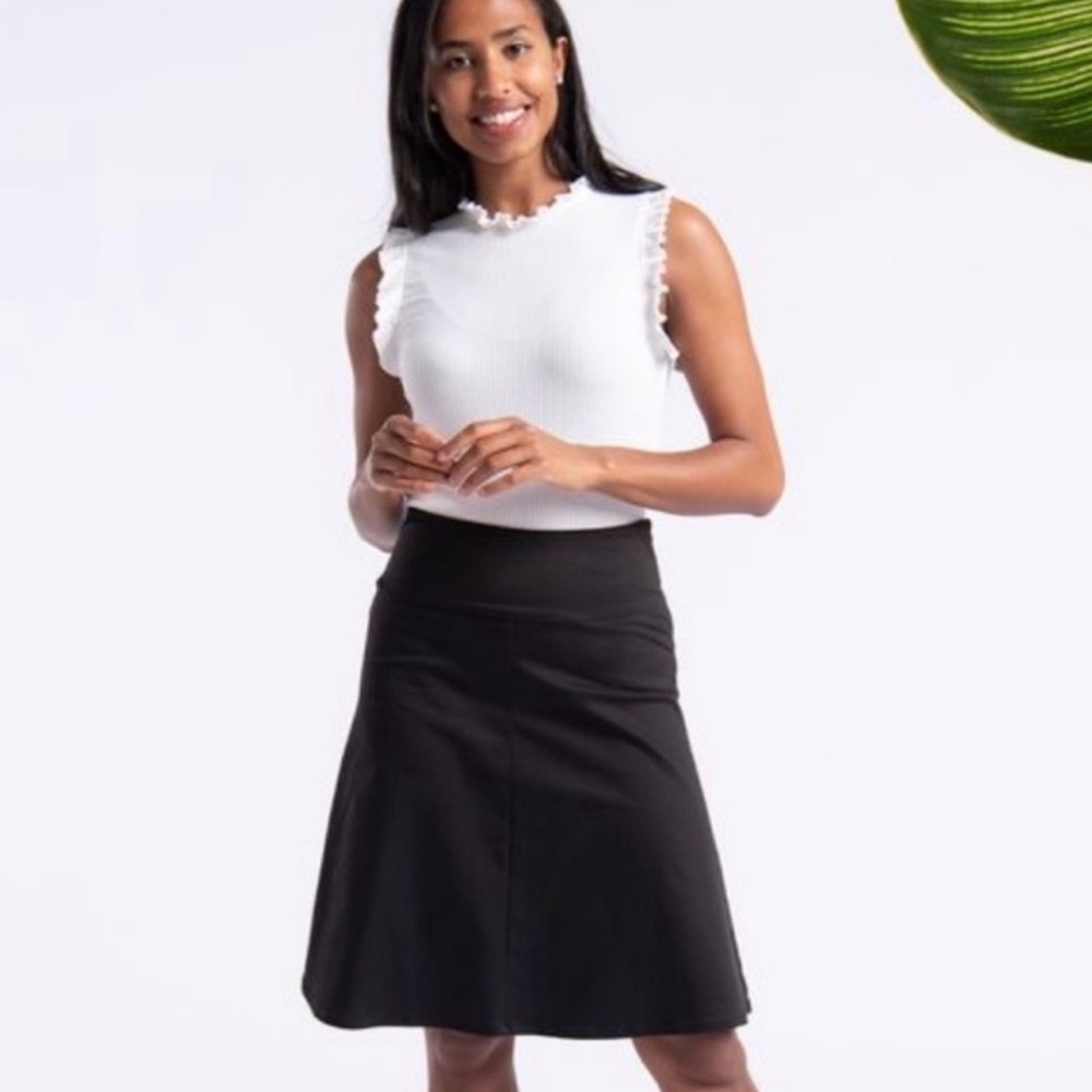 NWT Betabrand A-Line Travel Skort in‎ Black Size Small